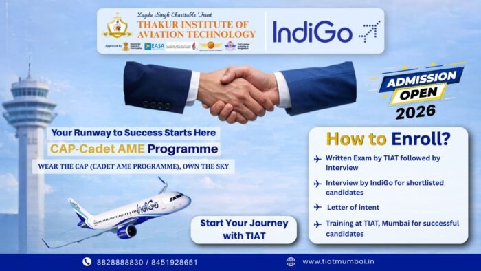 TIAT Mumbai Selected as Training Partner for IndiGo’s Cadet AME Programme